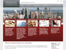 Tablet Screenshot of kalmansamuels.com